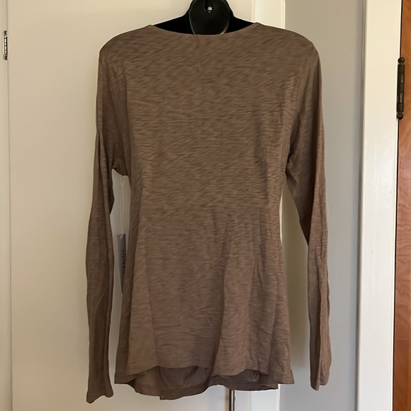 NWT Stateside Tan Pima Cotton Long sleeve Size XL - Picture 2 of 9